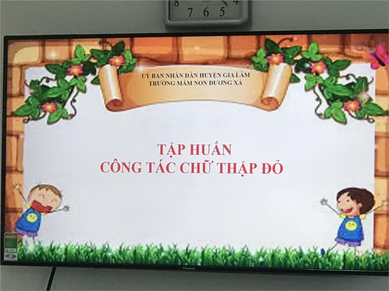 Tập huấn công tác y tế và công tác chữ thập đỏ tại trường 